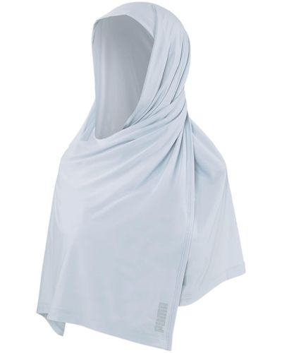 PUMA S Running Hijab Scarf Platinum Grey Adult - Blue