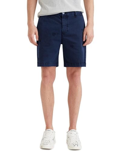 Desigual Shorts Voor - Blauw