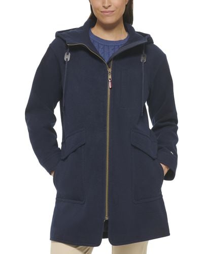 Tommy Hilfiger Tw2mw454-nvy-m Double Breasted Wool Coat - Blue