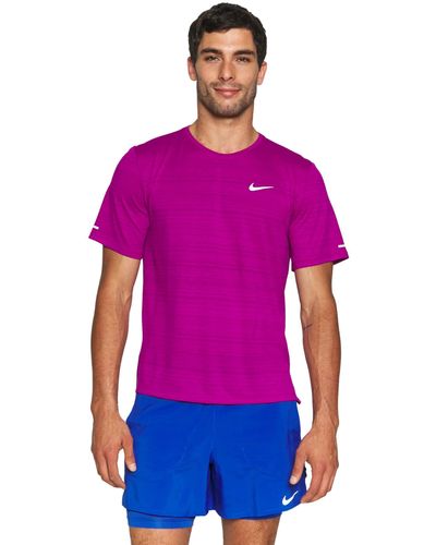 Nike Dri-fit Miler Shirt - Purple