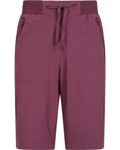 Mountain Warehouse Zipped Pockets Ladies Short - Purple