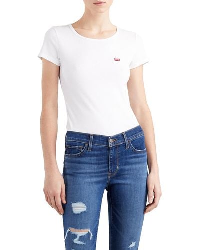 Levi's 2-Pack Tee T-Shirt White + & Annalise Stripe - Multicolore