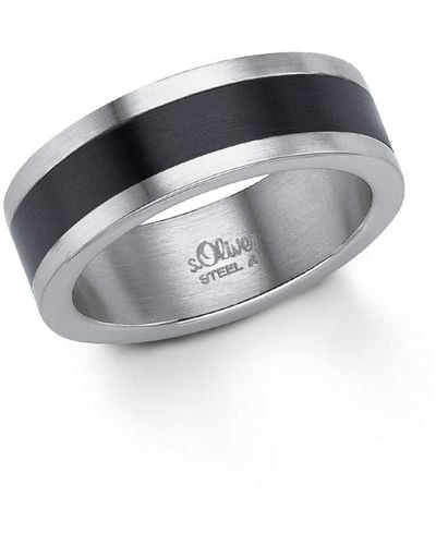 S.oliver Ring Edelstahl Ringe - Mehrfarbig