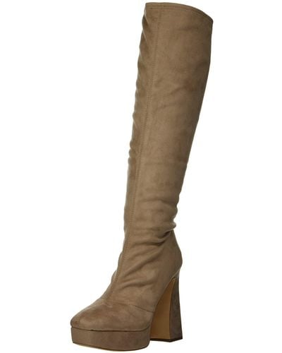 Jessica Simpson Womens Daniyah Platform Heel Knee Fashion Boot - Brown