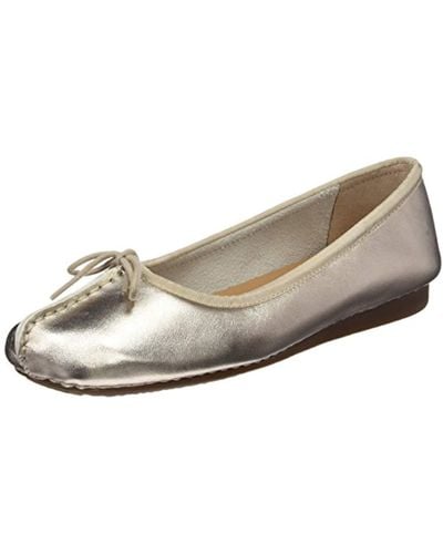 Clarks Freckle Ice Ballet Flats - Yellow