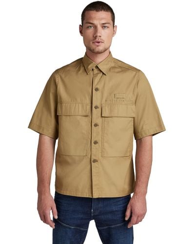 G-Star RAW Pocketony Service Reg Shirt,braun - Multicolour