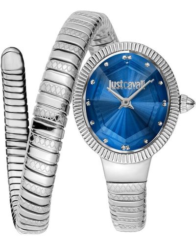 Just Cavalli Analog-Digital Automatic Uhr mit Armband S7272172 - Blau