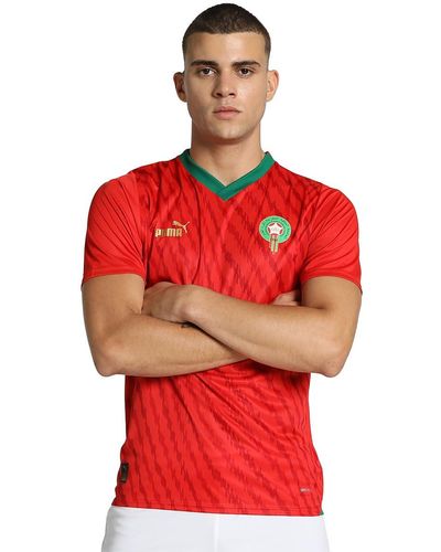 PUMA S Morocco Home Shirt 2023 Red L