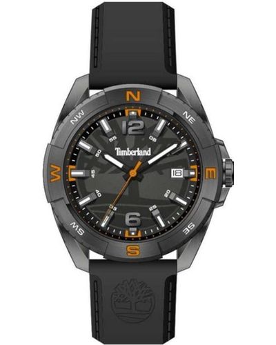 Timberland Analog Quarz Uhr mit Silikon Armband TDWGN2202104 - Schwarz