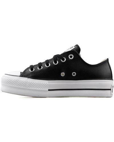Converse Chuck Taylor All Star Platform Clean Leather 561681C - Negro