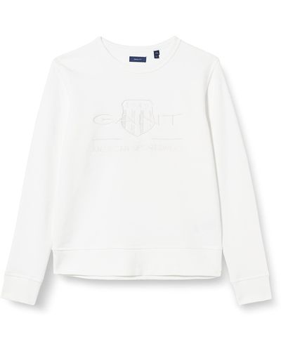 GANT Tonal Archive Shield Sweat Sweatshirt - Weiß