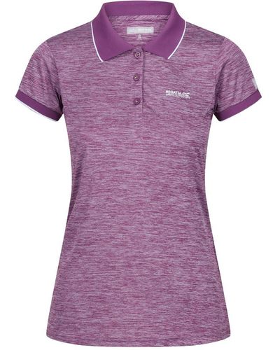 Regatta S Remex Ii Quick Dry Wicking Active Polo Shirt - Purple