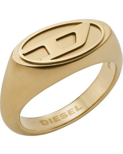 DIESEL Ring Für Männer Stahl - Mettallic