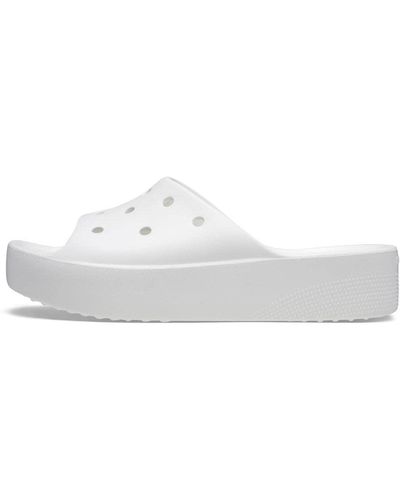 Crocs™ Classic Platform Slide 37-38 EU White - Weiß