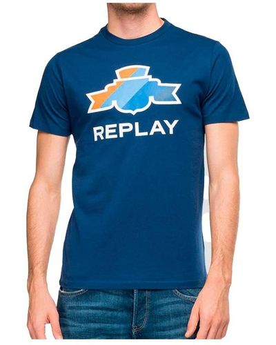 Replay M6016 .000.22980P T-Shirt - Blau