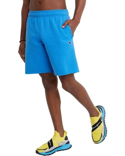 Champion , Fleece Shorts, 10" Inseam, Blue Jay-549314, Medium