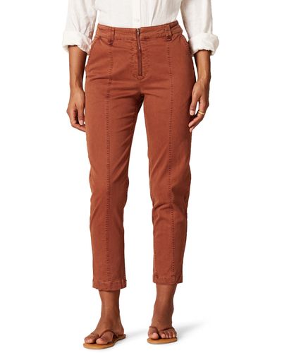 Amazon Essentials Pantaloni Chino Multiuso con Dettagli Elasticizzati - Arancione