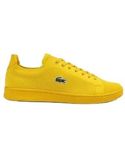 Lacoste 45sma0023 Cropped Trainers - Yellow