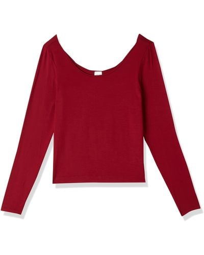 Calvin Klein L/S Rundhalsausschnitt Hemd - Rot