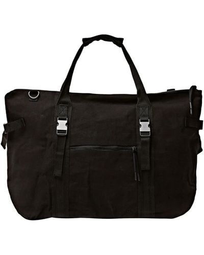 Esprit Weekender Bag aus Baumwollcanvas - Schwarz