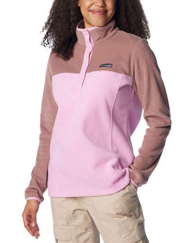 Columbia 1/2 Benton Springs Half Snap Pullover - Pink