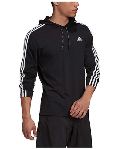 adidas T-shirt d'entraînement léger à manches longues à manches longues AEROREADY conçu pour déplacer Primegreen e - Noir