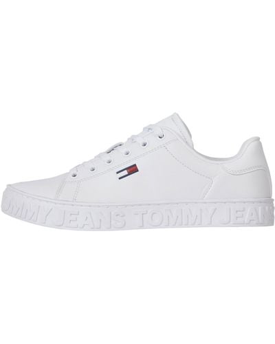 Tommy Hilfiger Tommy Jeans Cool Sneaker EN0EN02042 Baskets à Semelle Cupsole - Blanc