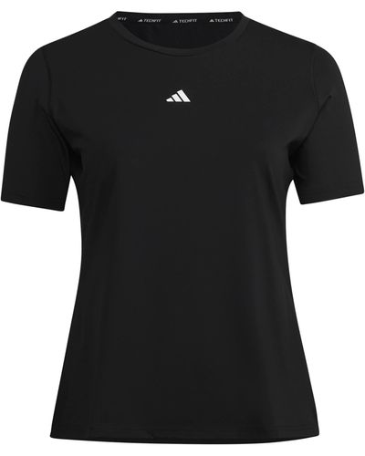 adidas Techfit T-shirt Voor Met Korte Mouwen - Zwart