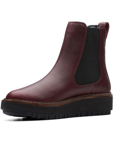 Clarks Orianna Up Chelsea Boot - Brown