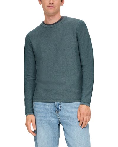 S.oliver Q/S by Strickpullover Blue Green XS - Blau