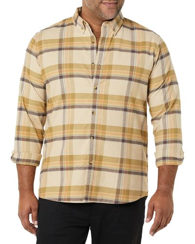 Goodthreads Standard-fit Long-sleeved Stretch Oxford Shirt - Natural