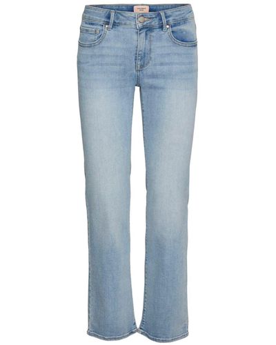 Vero Moda Jeans da donna dritti VMFLASH Mid Rise - Blu
