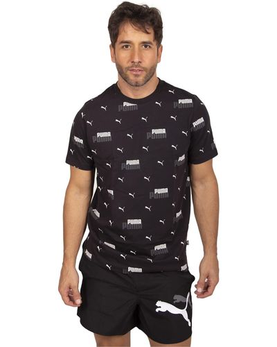 | Black Tee PUMA Graphics in Lyst Men for 3