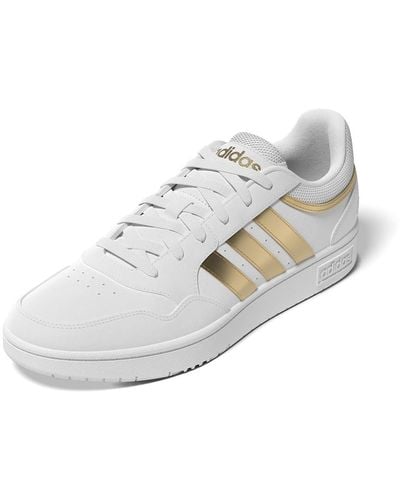 adidas Sneaker Hoops 3.0 FTWR White/FTWR White/Gold 39 1/3 - Weiß