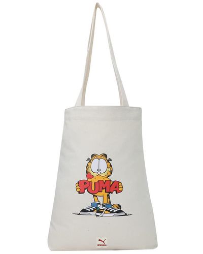 PUMA X Garfield Shopper Shopping Bag Bag Bag Offwhite - Wit