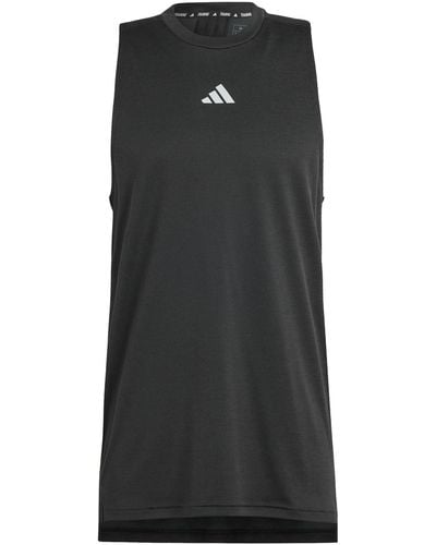 adidas HIIT Workout 3-Stripes tee Camiseta - Negro