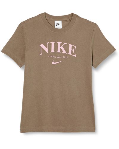 Nike K NSW Tee Club Seasonal CAMO T-Shirt in Schwarz | Lyst DE
