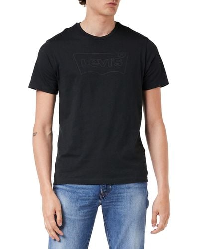 Levi's Housemark Graphic Tee T-Shirt Jet Black - Noir