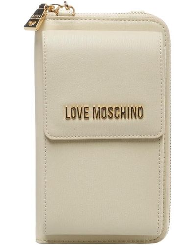 Love Moschino Ivory Pu Wallet - Natural