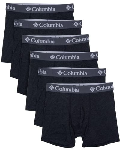 Columbia Amazon Exclusive 6 Pack Performance Boxer Brief - Blue