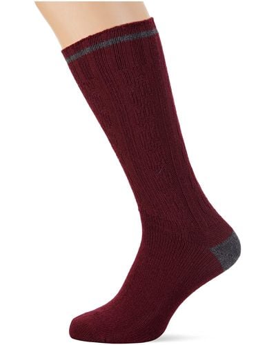Hackett Inr Cable Super Soft Socks - Red