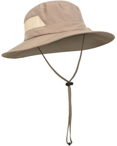 Mountain Warehouse Moisture Wick Cap With Adjustable Head Strap & Breathable Mesh - Natural