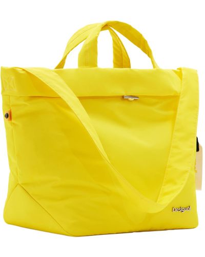 Desigual PRIORI LITUANIA Accessories Nylon Shopping Bag - Gelb