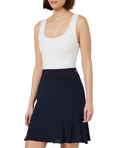 Tommy Hilfiger Mujer Falda Minifalda - Azul