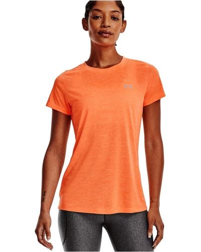 Under Armour Tech Twist T-shirt Short Sleeves - Orange
