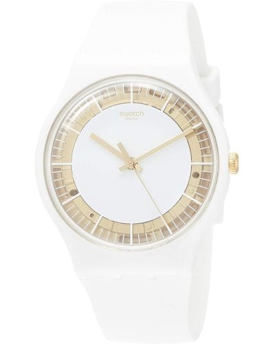 Swatch Analog Quarz Uhr mit Silikon Armband SUOW158 - Mehrfarbig