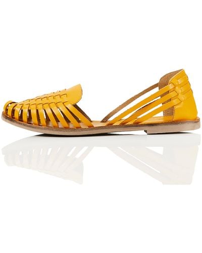 FIND Darling-1w3-004 's Open Toe Sandals - Yellow