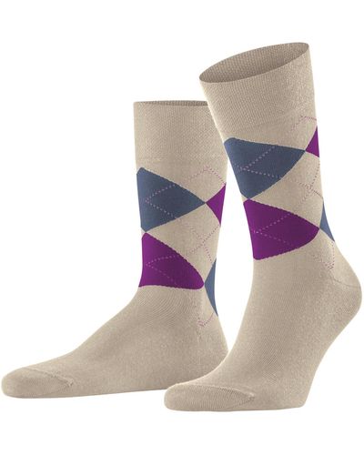 FALKE Socken Sensitive Argyle M SO Baumwolle mit Komfortbund 1 Paar - Mehrfarbig