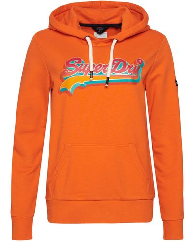 Superdry Vintage Vl Seasonal Hood Ub Sweatshirt - Orange