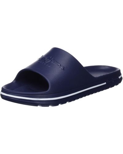 Pepe Jeans London Beach Slide Flipflop - Blau